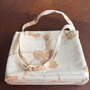 Vintage Floral Cream Tapestry Handbag by Toby Weston